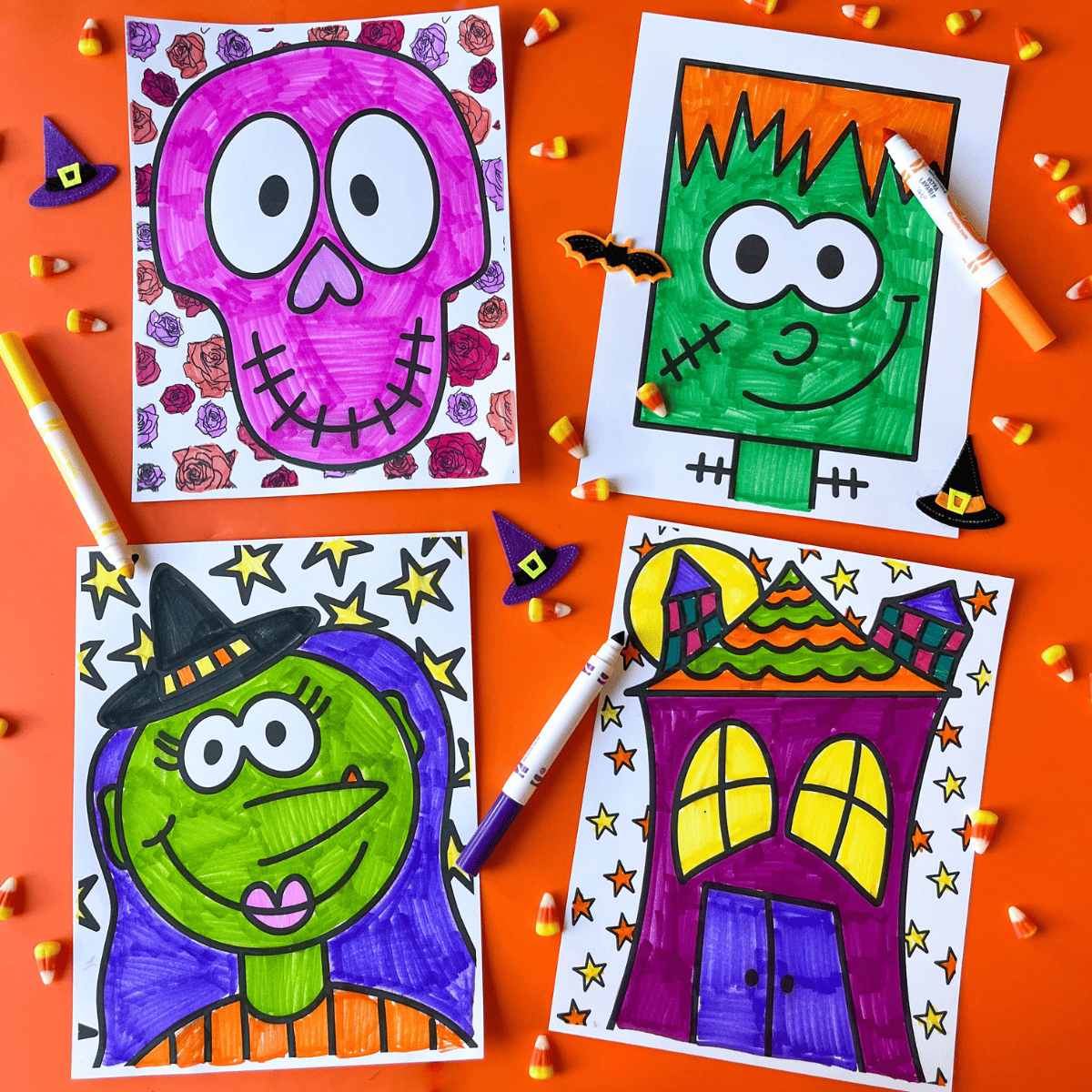 Halloween coloring pages for kids