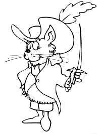 Puss in boots fairy tale coloring pages