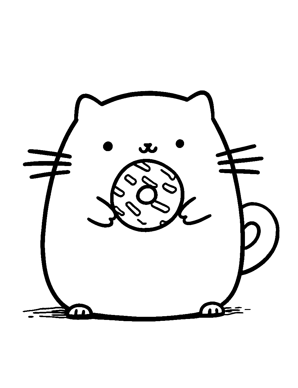 Pusheen coloring pages free printable sheets