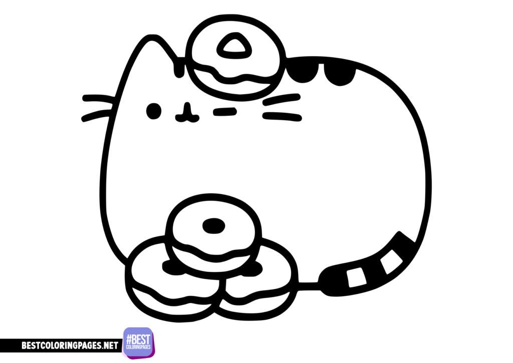 Pusheen coloring pages