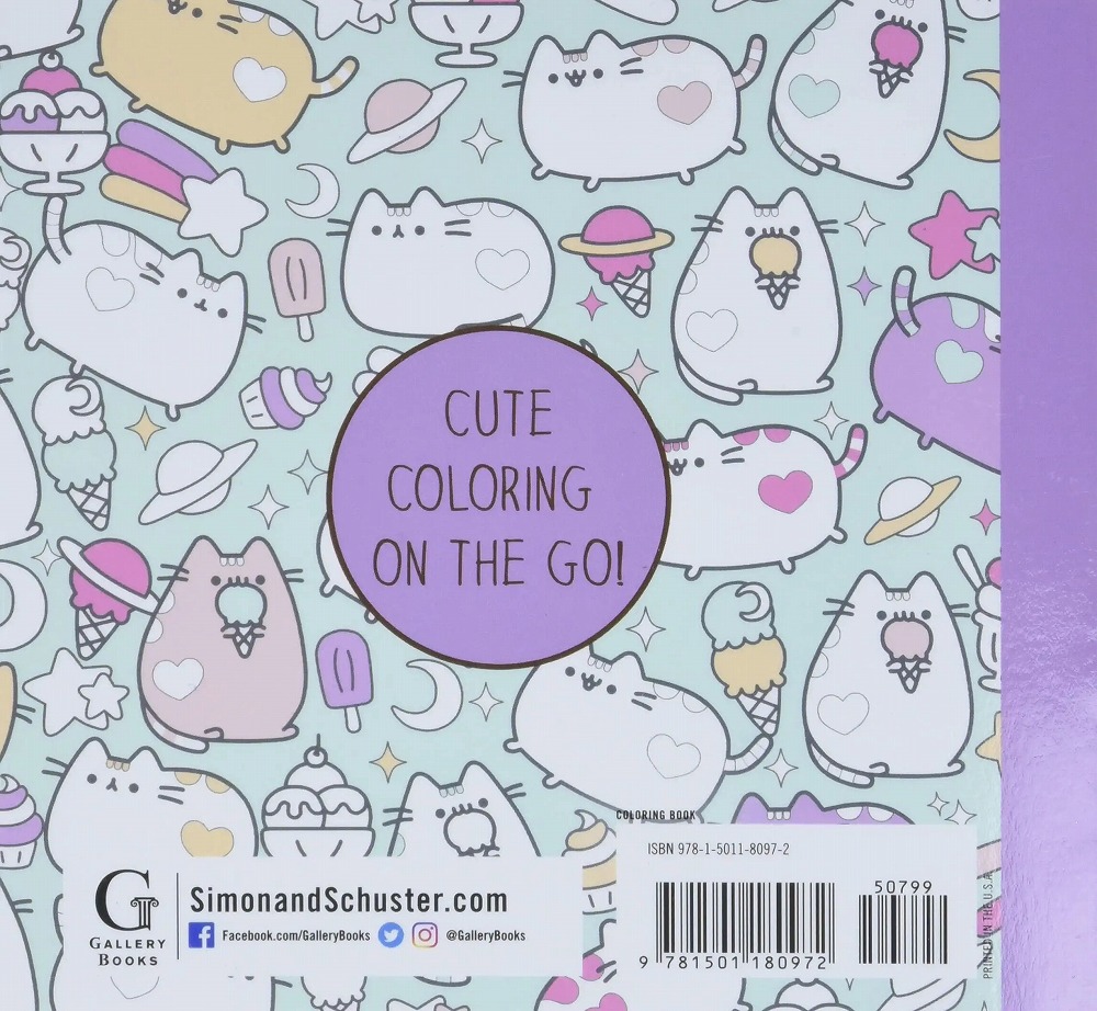 Books mini pusheen coloring book a pusheen book belton claire