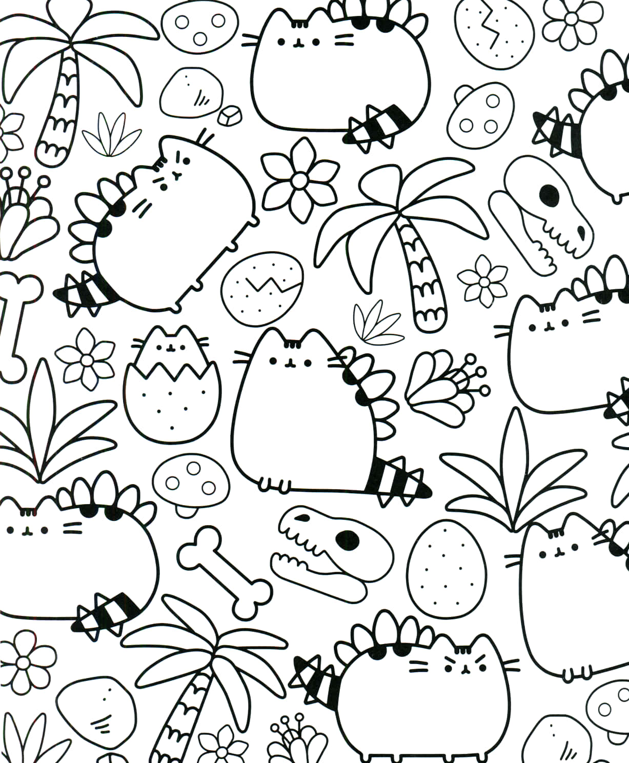 Download pusheen coloring pages