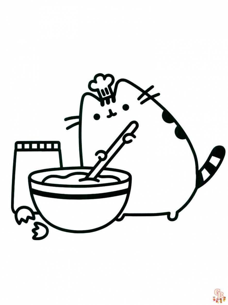 Discover the joy of coloring with pusheen coloring pages