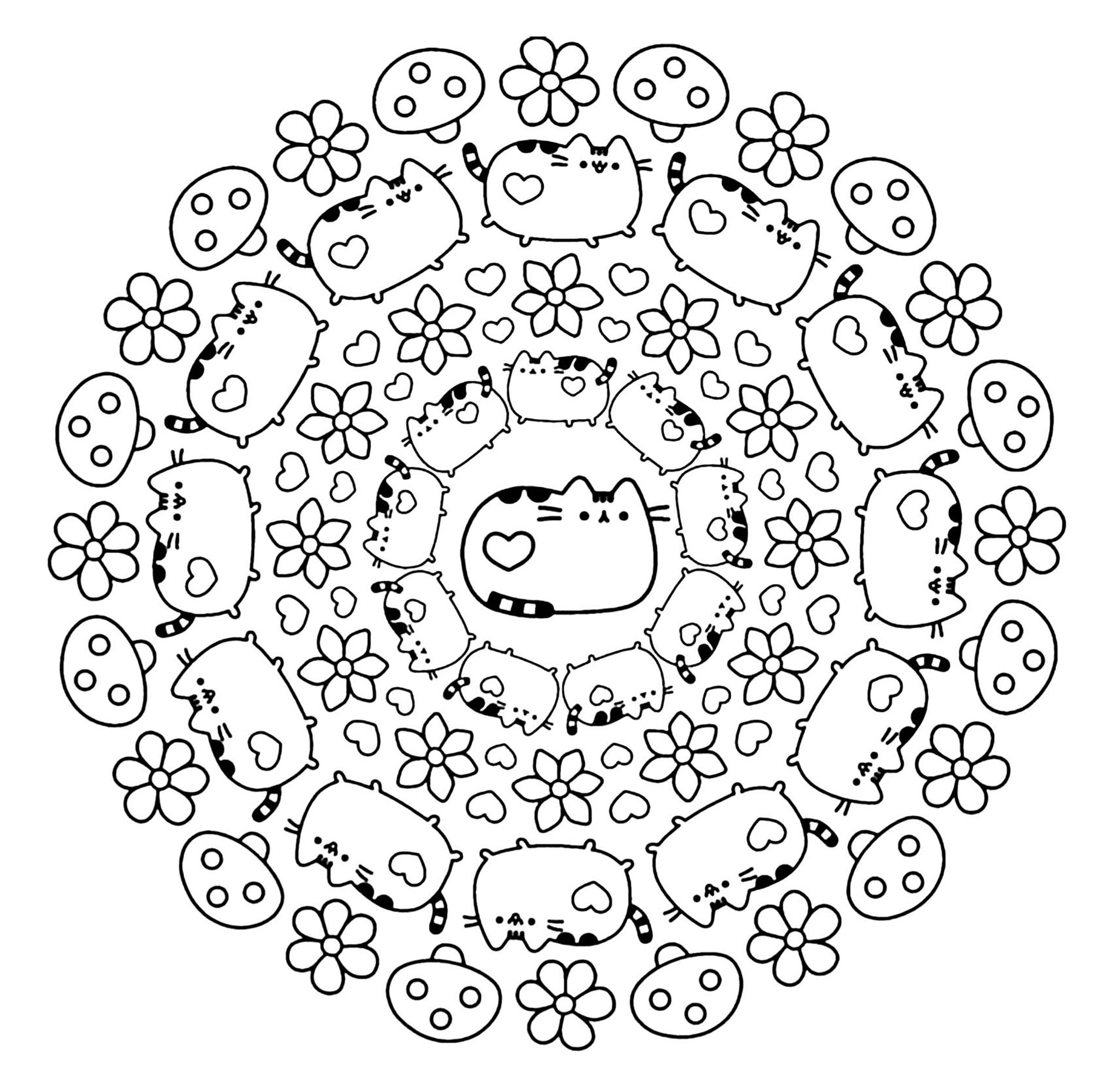 Mandala pusheen