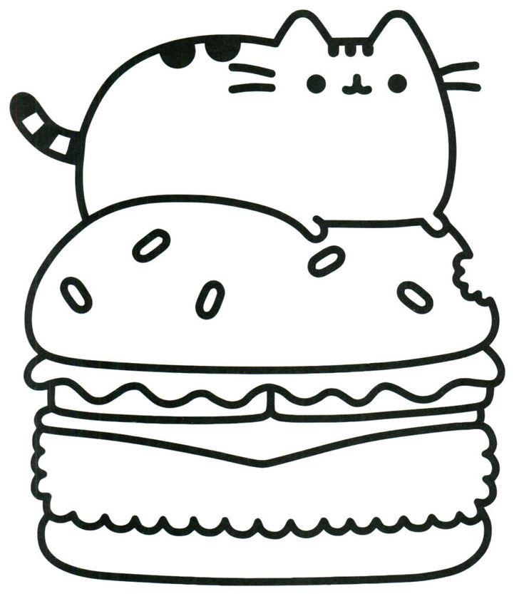 Printable coloring pages kitty coloring cat coloring book pusheen coloring pages