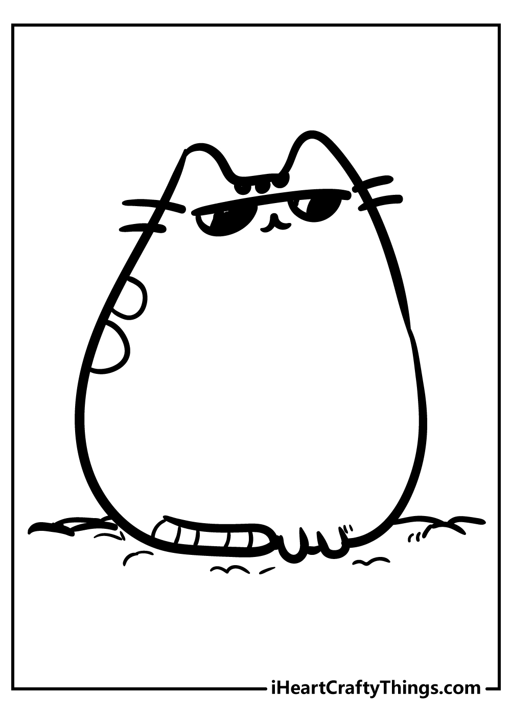 Pusheen coloring pages free printables