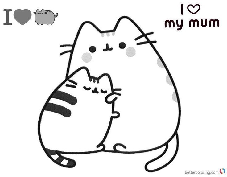 Get this pusheen coloring pages pdf and have fun with it
