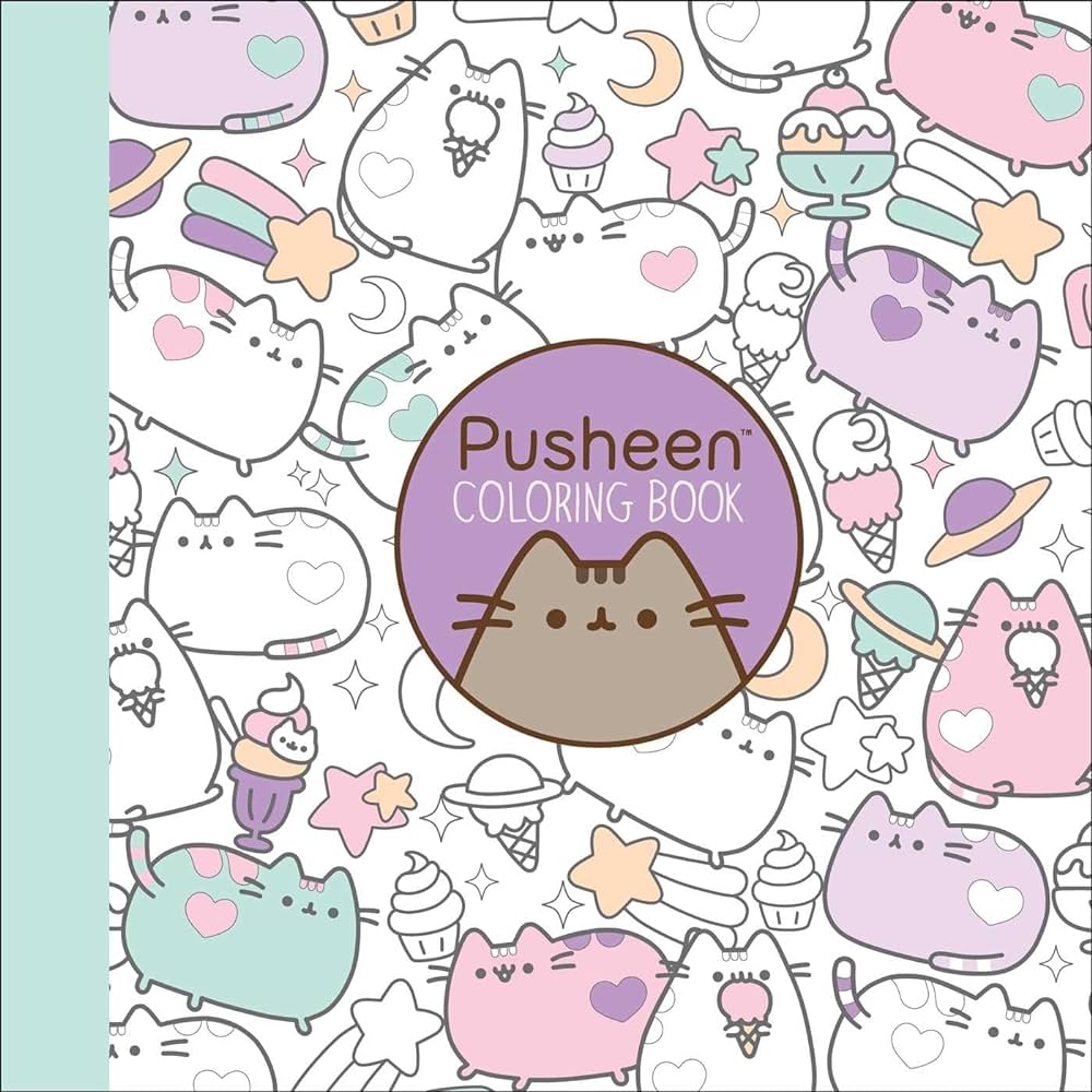 Pusheen coloring book a pusheen book belton claire books