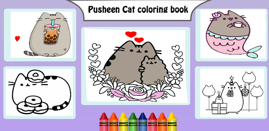 Pusheen cat coloring book