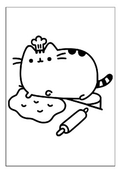 Printable pusheen cat coloring pages for kids the perfect way to unwind pdf