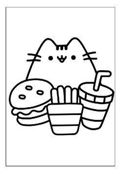 Printable pusheen cat coloring pages for kids the perfect way to unwind pdf