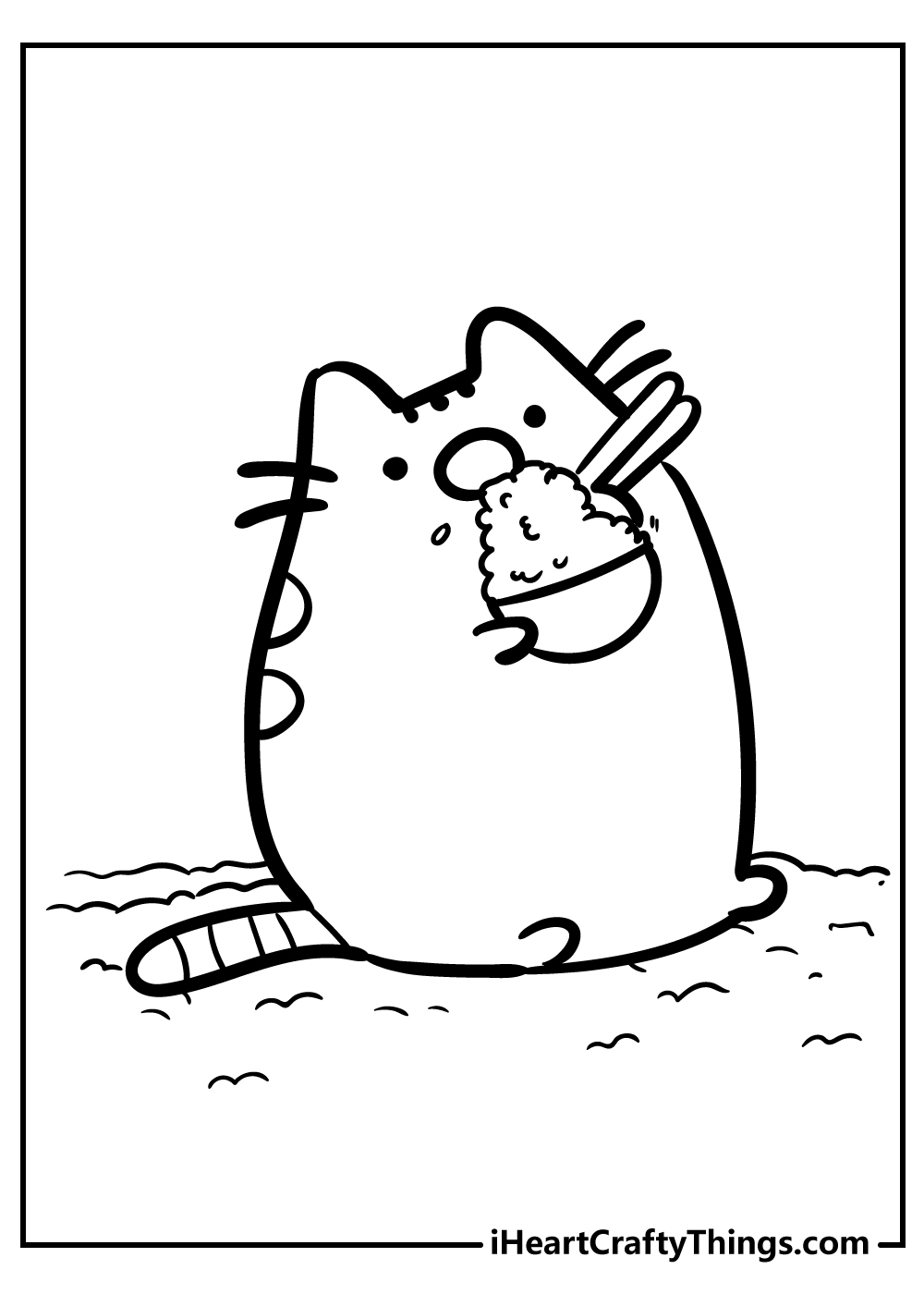 Pusheen coloring pages free printables