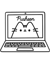 Pusheen coloring pages sheets