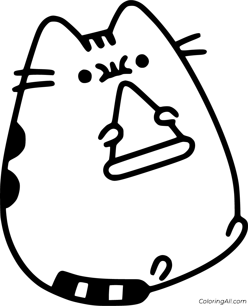 Pusheen coloring pages