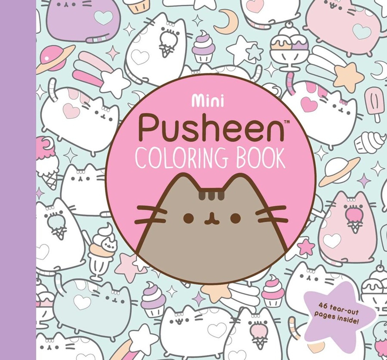 Mini pusheen coloring book