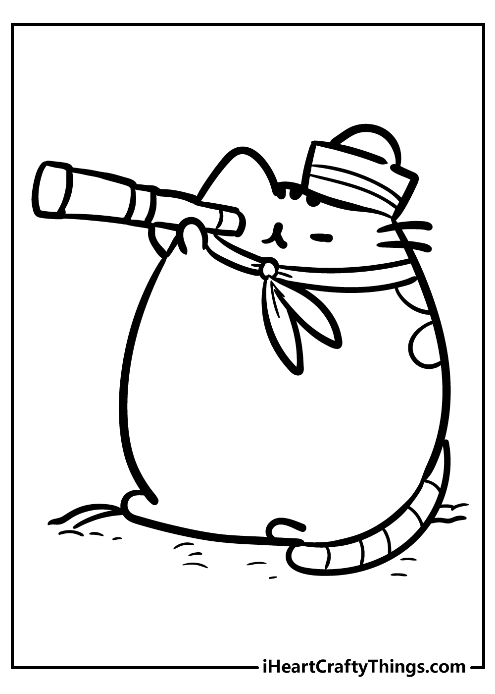 Pusheen coloring pages free printables