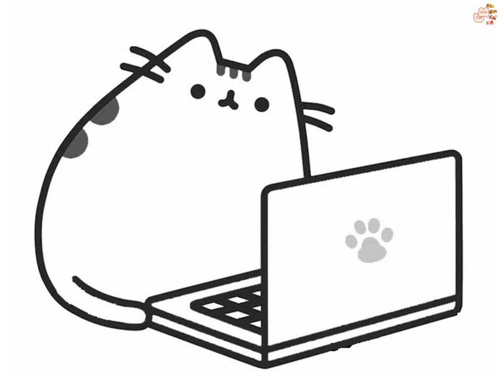 Pusheen coloring pages free printable