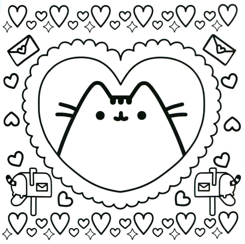 Printable coloring pages unicorn coloring pages valentine coloring pages pusheen coloring pages