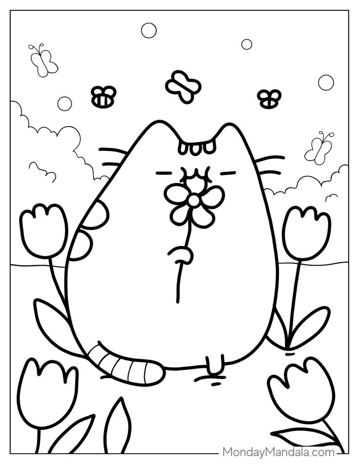 Pusheen coloring pages free pdf printables pusheen coloring pages coloring pages coloring book art