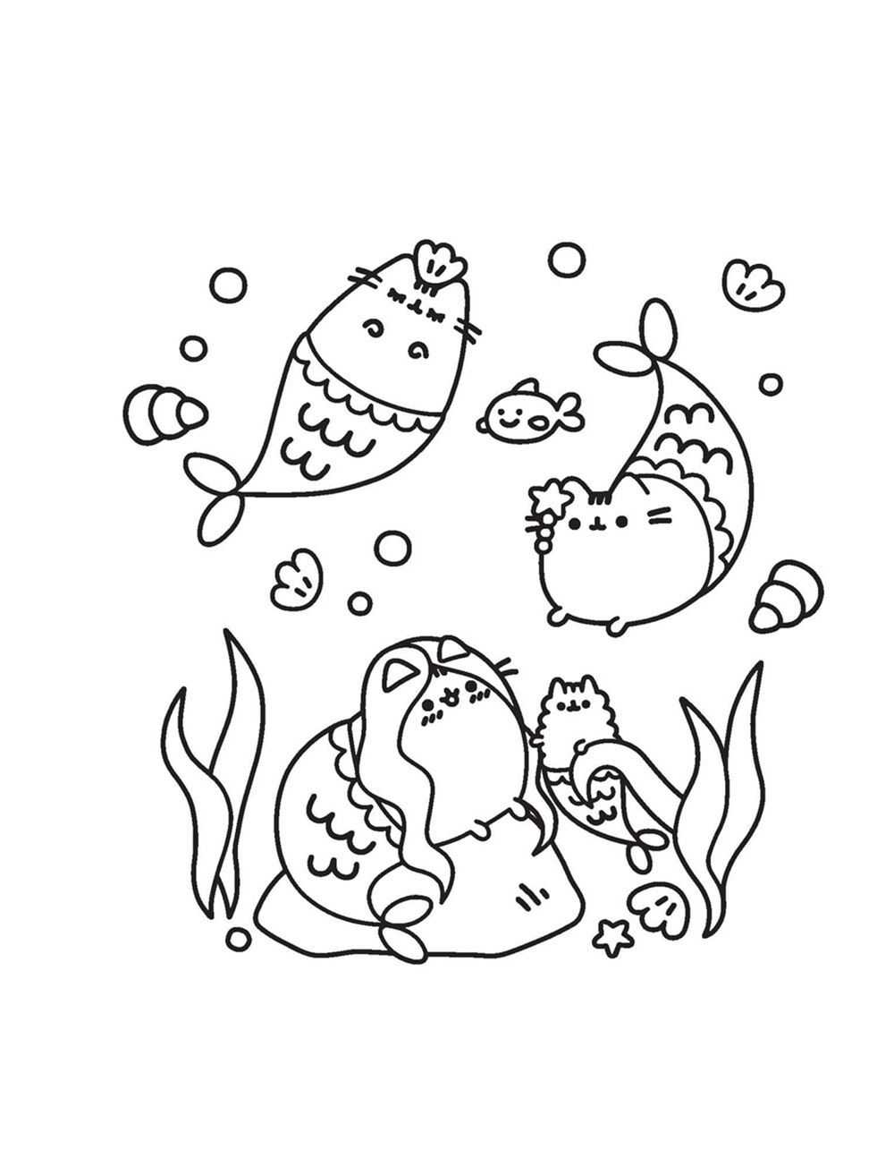 Mini pusheen coloring book