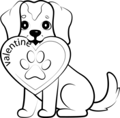 Valentine animals coloring pages free printable pictures