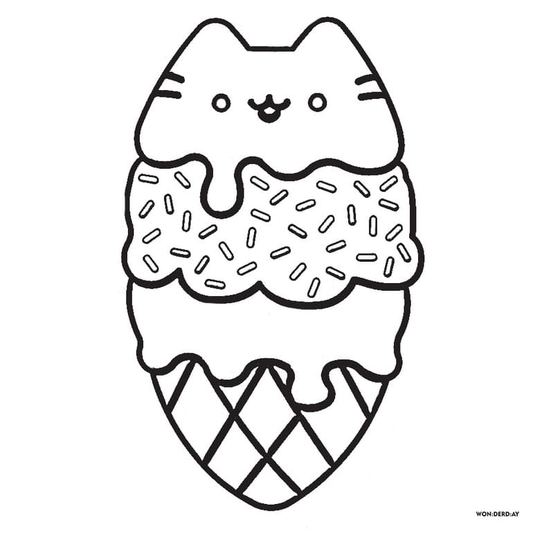 Pusheen coloring pages pieces print for free wonder day â coloring pages for children and adults