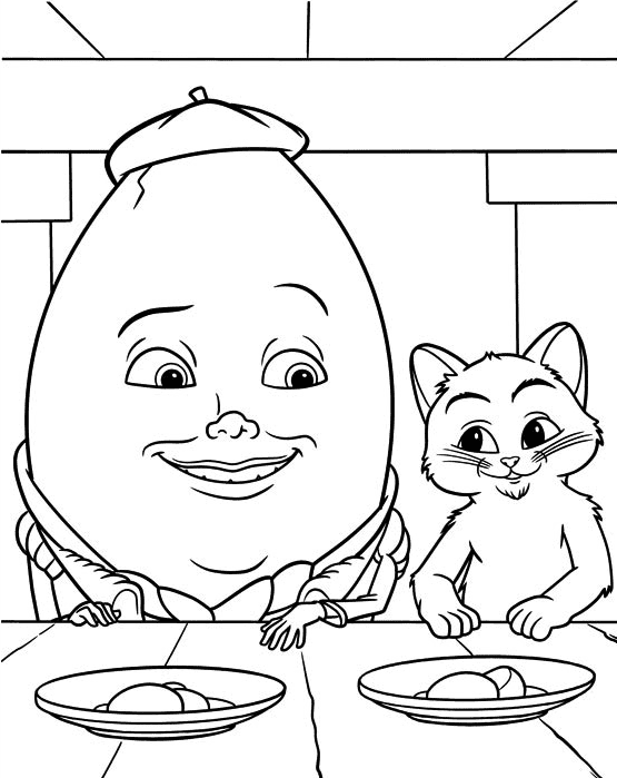 Puss in boots coloring pages printable for free download