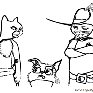 Puss in boots coloring pages printable for free download