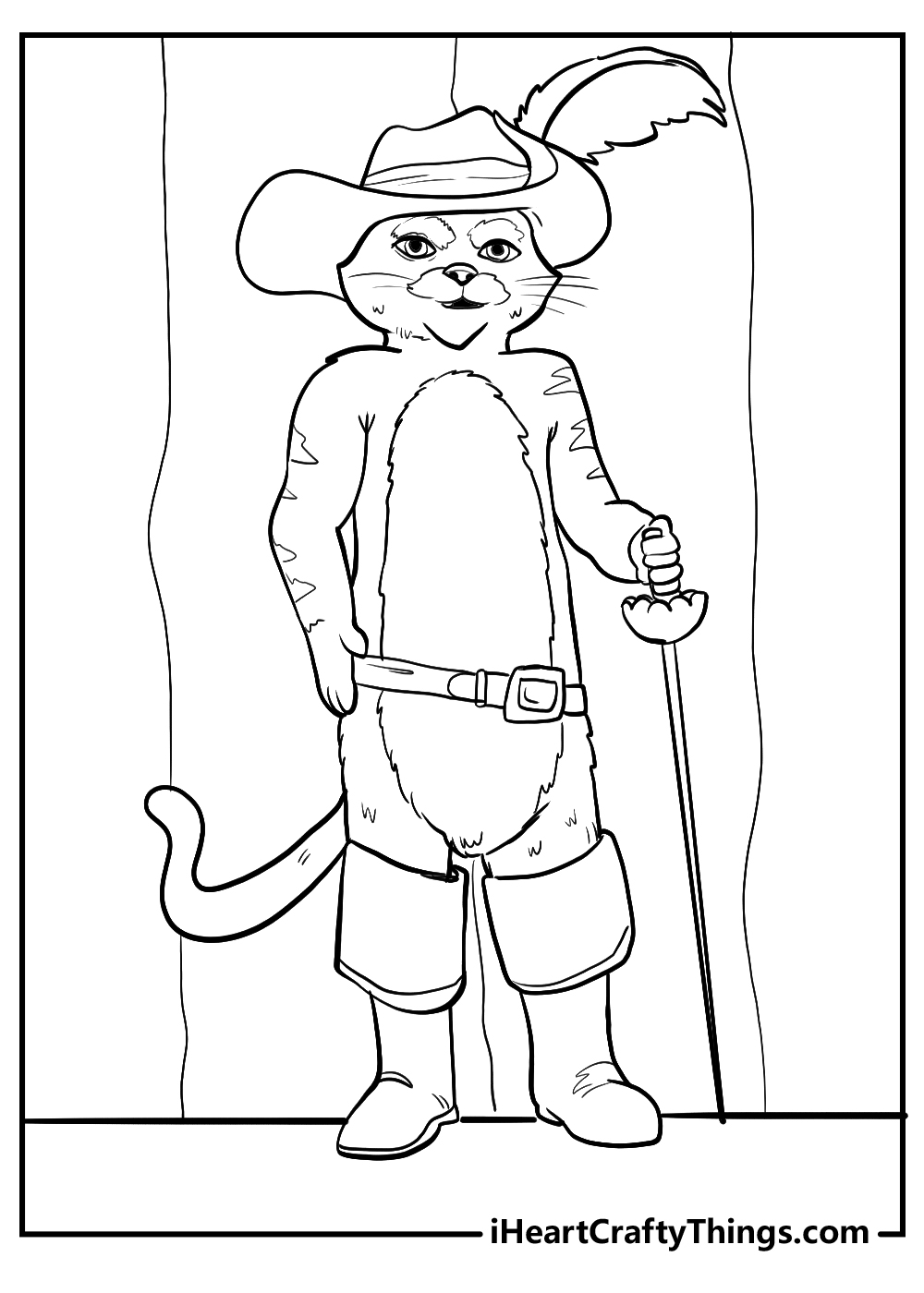 Printable puss in boots coloring pages updated