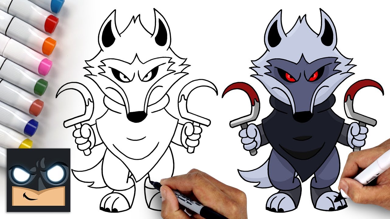 How to draw death wolf puss n boots the last wish