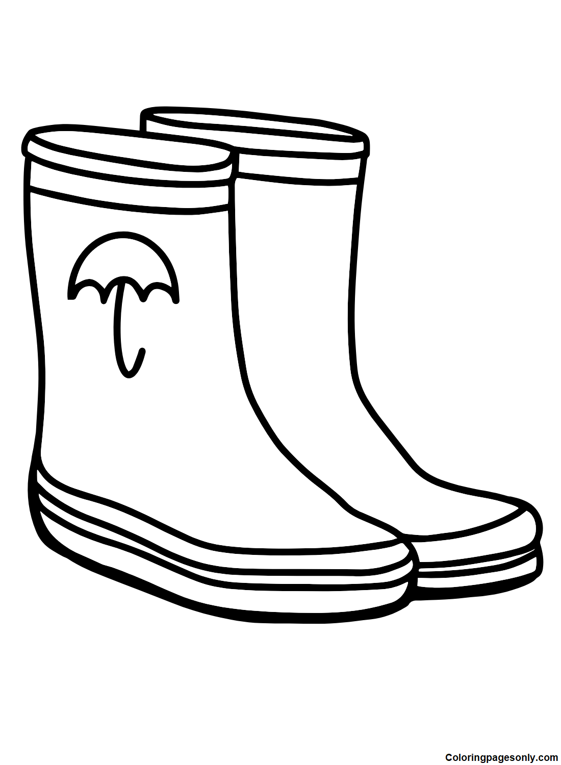 Boots coloring pages printable for free download