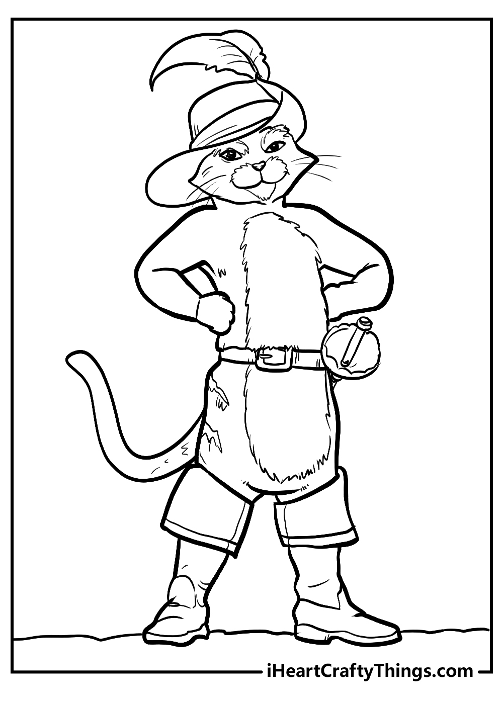 Printable puss in boots coloring pages updated