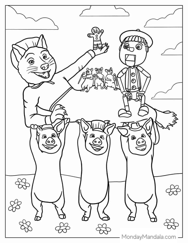 Shrek coloring pages free pdf printables