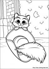 Puss in boots coloring pages on coloring