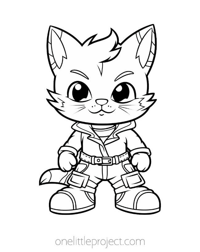 Cat coloring pages free printable kitten coloring sheets