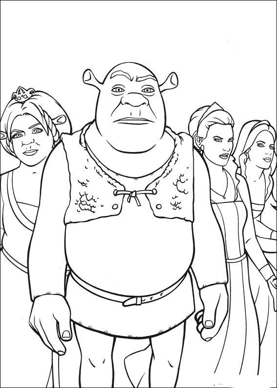 Pin on shrek dibujos para dibujar