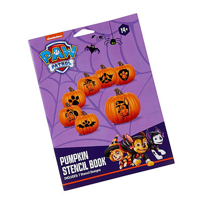 Paw patrol pumpkin stencil book