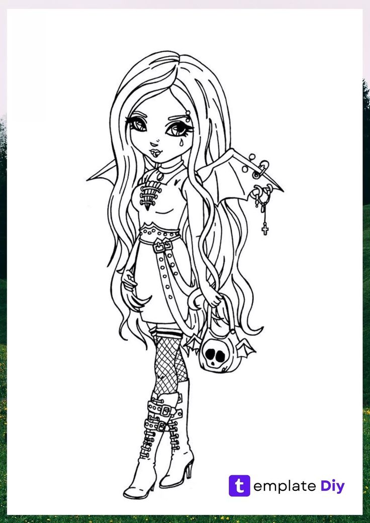 Halloween coloring pages for girls printable template in pdf yetiåkin boyama sayfalarä peri boyama sayfalarä boyama kitabä