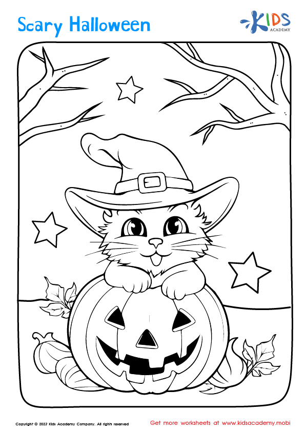 Free halloween coloring page