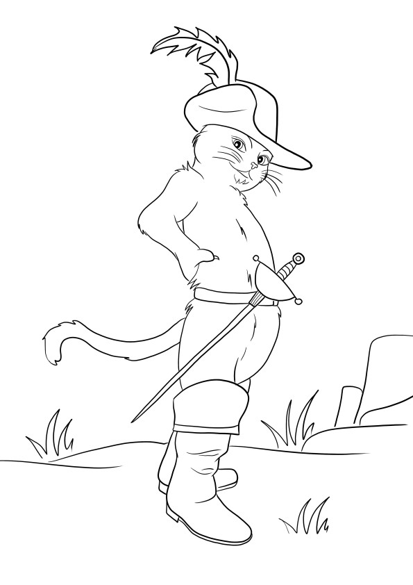 Puss in boots collectn of most wanted coloring pages for free downloading