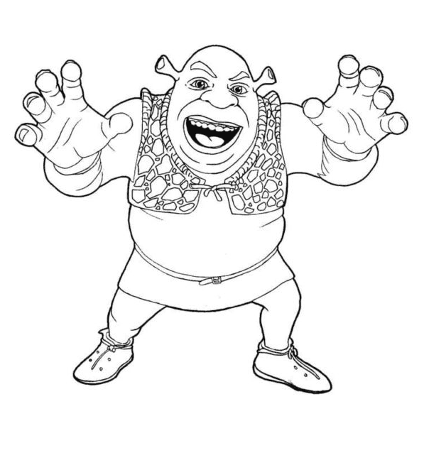 Shrek coloring pages printable for free download