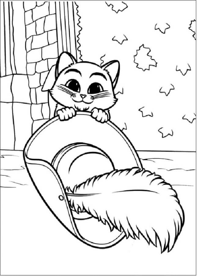 Puss in boots coloring pages