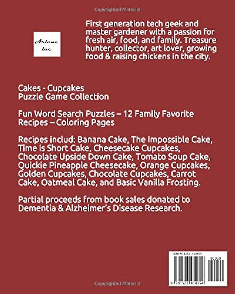 Cakes and cupcakes recipes puzzle game collection