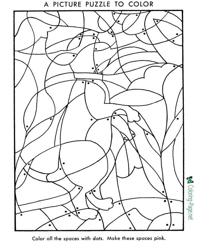 Picture puzzle worksheets