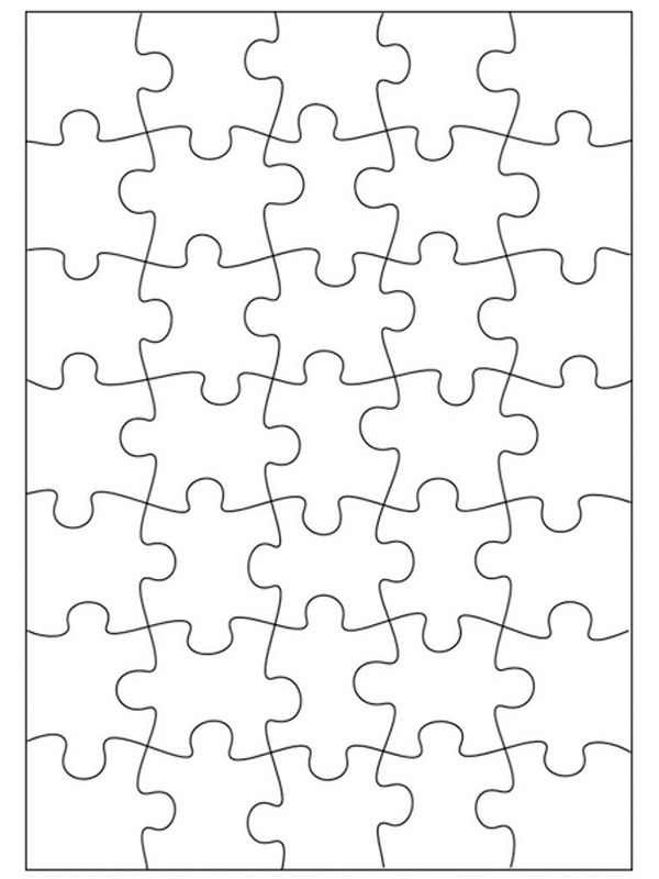 Large puzzle coloring page