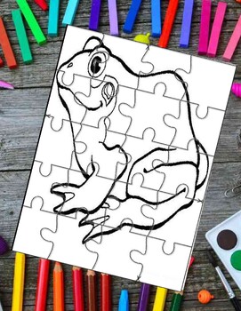 Jigsaw puzzle coloring pages activity pack for kids by coloringbook for kids