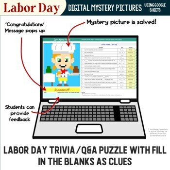 Google sheets coloring pages labor day fill in blank puzzle digital pixel art