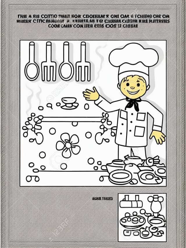 Young chef at the kitchen connect the dots picture puzzle and coloring page answer included ðððððñññ svg ððµðºñðññ ð ððððñ ðððññññðñðð ððµð