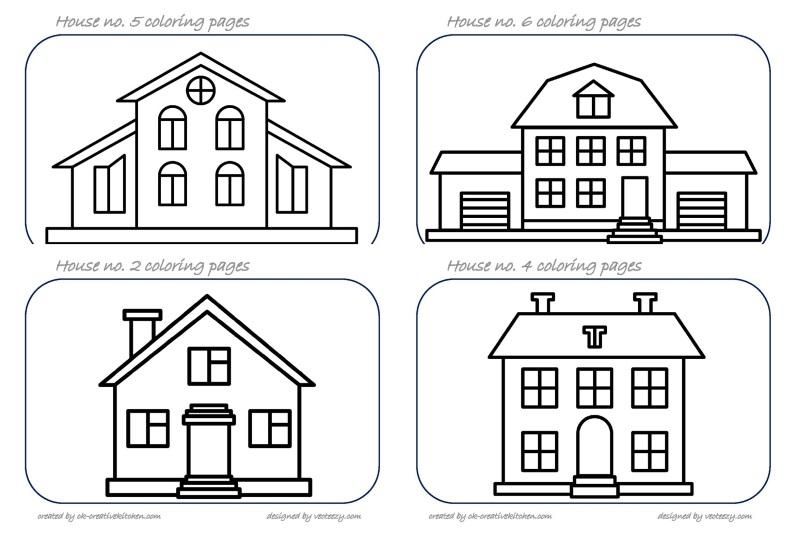 House coloring pages