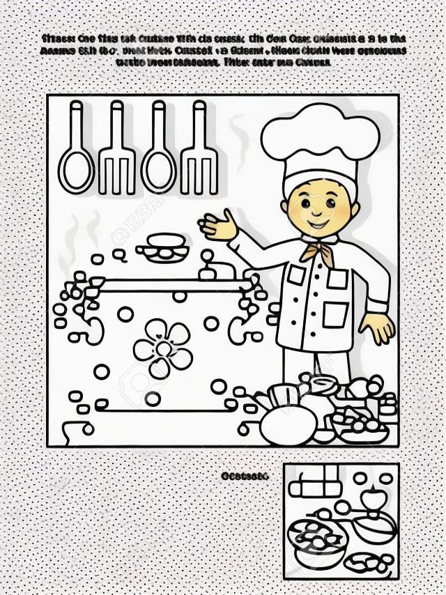 Young chef at the kitchen connect the dots picture puzzle and coloring page answer included ðððððñññ svg ððµðºñðññ ð ððððñ ðððññññðñðð ððµð